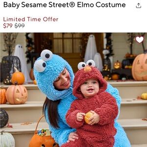 Pottery Barn Kids Sesame Street Elmo Halloween Costume